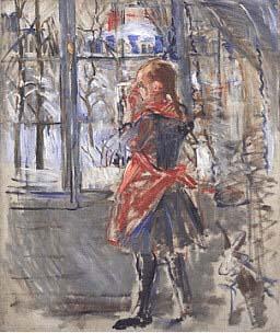  L Enfant au Tablier Rouge, a sketch